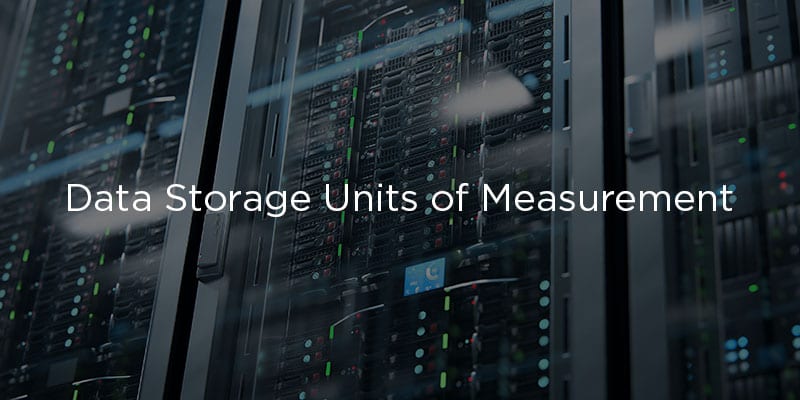 Data Storage Units of Measurement Chart from Smallest to Largest