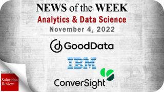 Analytics and Data Science News for the Week of November 4; Updates from ConverSight, GoodData, IBM & More
