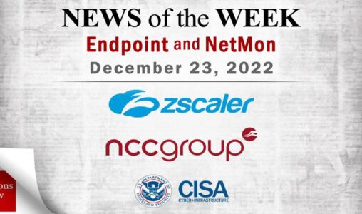 Endpoint Security and Network Monitoring News for the Week of December 23