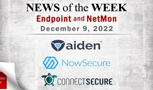 Endpoint Security and Network Monitoring News for the Week of December 9